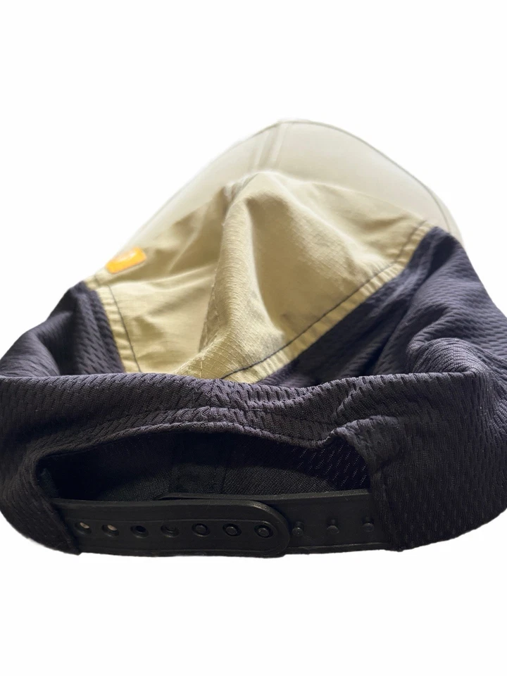 Boné esportivo técnico Quicksilver SnapBack embalável preto e marrom - Imagem 2 de 4