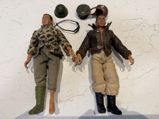 Vintage 2 figurine MEGO LION ROCK 1975 + accessoire STYLE GI JOE