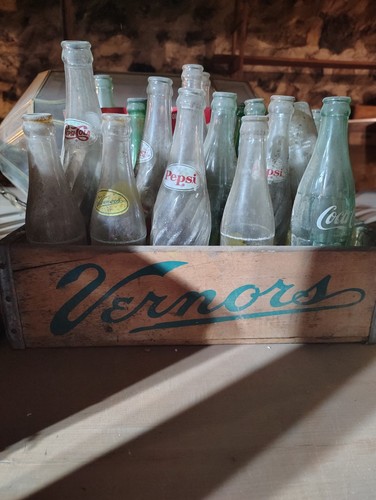 Vernors Soda Crate 1950s Vintage Wooden Ginger Ale Container Bottles Not Include