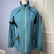 Kerrits Water Repellent Riding Jacket Full Zip Equestrian Blue Womens Size Small