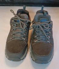 Camel Crown Mens Black Suede Leather Hiking Shoes, Size: 8