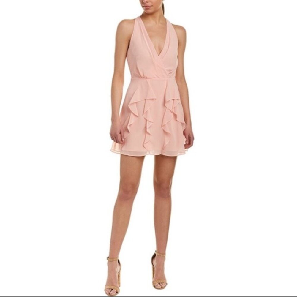 BCBGeneration Summer Party Chic Ruffle Front Slee… - image 1