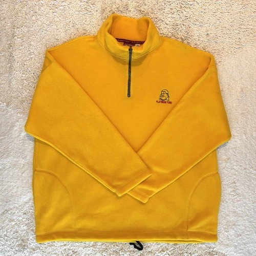 VTG Men’s Platinum Fubu Yellow 1/4 Zip Fleece Jacket, Fat Albert (Size XXL) - product listing photo