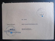 X4619 Umschlag FPNr. 06624 vom 12.8.43 an W.B.K. Saarlautern