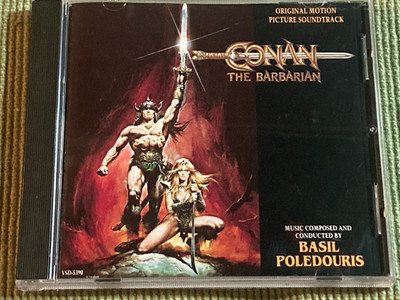 CONAN THE BARBARIAN ORIGINAL MOTION PICTURE SOUNTRACK 16 TRACK CD FREE SHIPPING