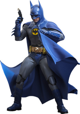 DC THE FLASH Batman Blue & Grey EXCLUSIVE Actionfigur Hot Toys Sideshow MMS834