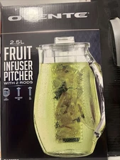 OVENTE Fruit Infusion Water Pitcher 2.5 Liter (85 oz) with Removable Lid