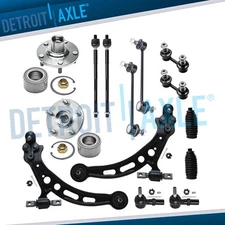 14pc Front Lower Control Arms Wheel Hubs Tierods for 1992-1996 Toyota Camry 2.2L