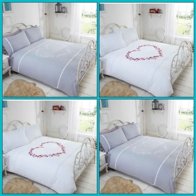 Heart Design Duvet Cover Bedding Set Single Double King Sizes Ebay