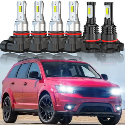 Para For Dodge Journey 2010-19 faros LED de haz alto / bajo + luces antiniebla | eBay Para For Dodge Journey 2010-19 faros LED de haz alto / bajo + luces antiniebla | eBay