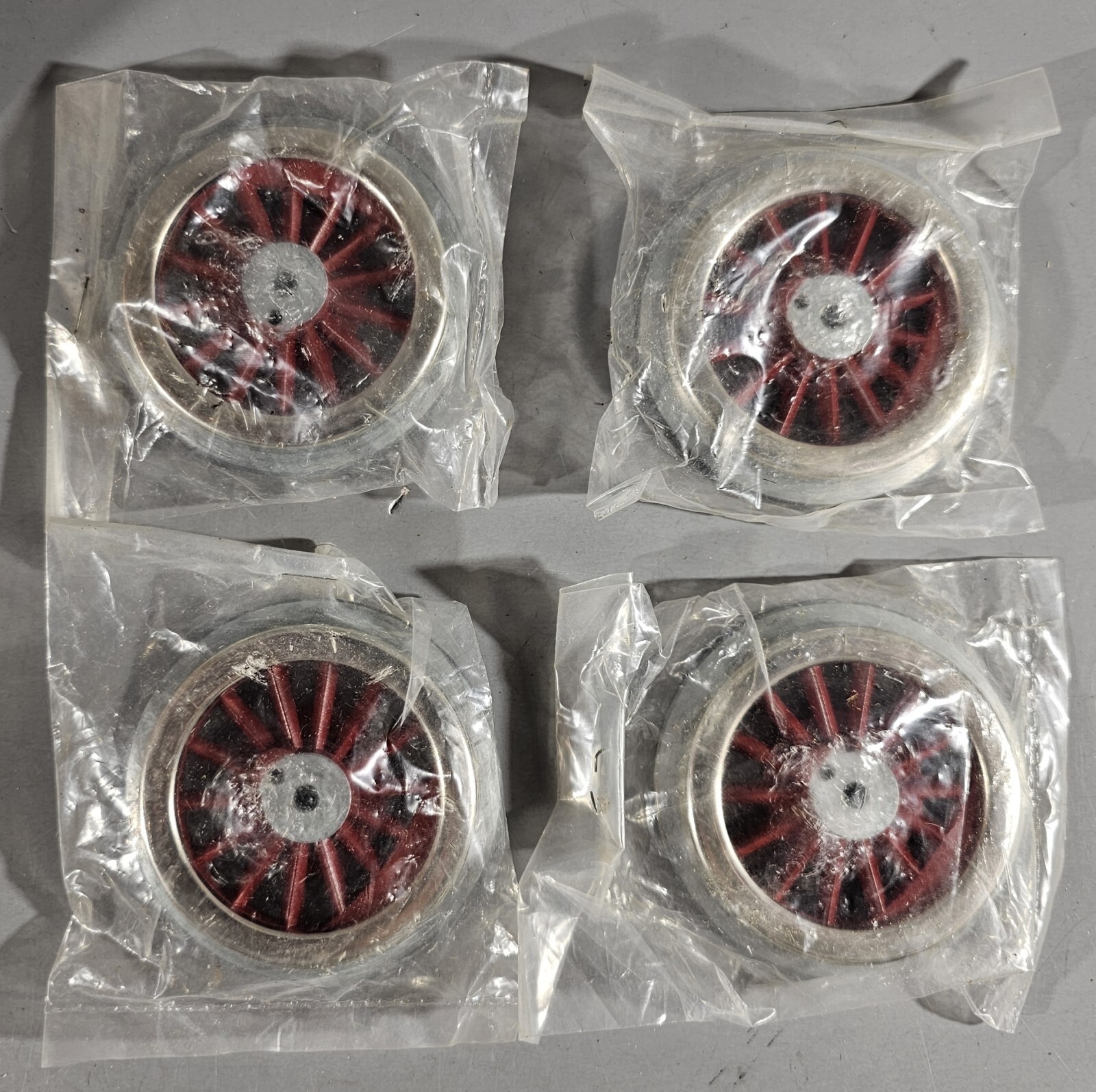 Loco Rims 4 NEW MODEL ENGINEERING WORKS RED SPOKE LIONEL STEAM LOCO WHEELS ...