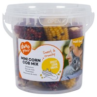 Duvo+ Mini Maiskolben-Mix FüR Nagetiere - 3-Tlg Snack, Zahnabnutzung & Spaß!