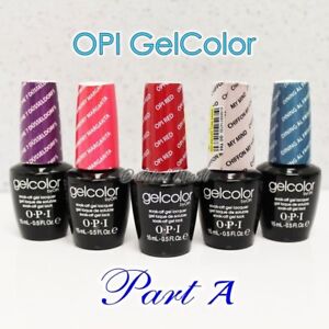 Opi Gelcolor Chart