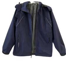 Men's Water Resistant Jacket Moerdeng Windbreaker Weather Resistant Navy Size M