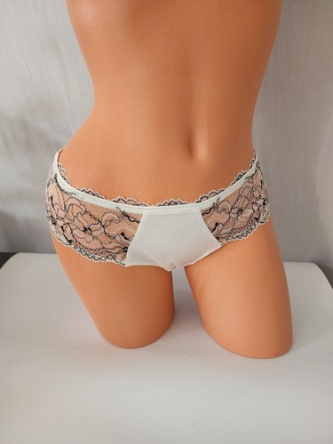 Chantelle Silky Lace Inserts Panty Off-white Sz S US / 38 EU NWOT