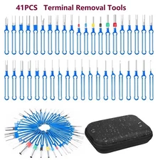41x Pin Extractor Tool Terminal Ejector Connector Removal Kit w/ Protective Bag