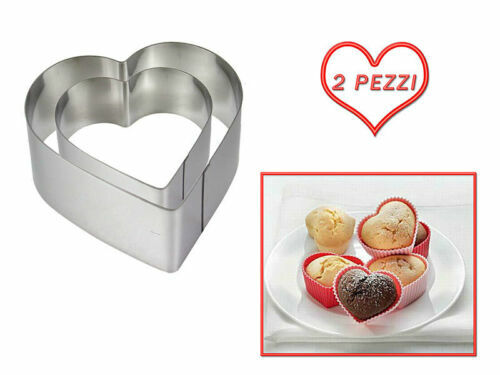 Set 4 Tagliapasta Cuore 4 5 6 8 H 2,2 Cm – La Mandorla – Tutto Per La