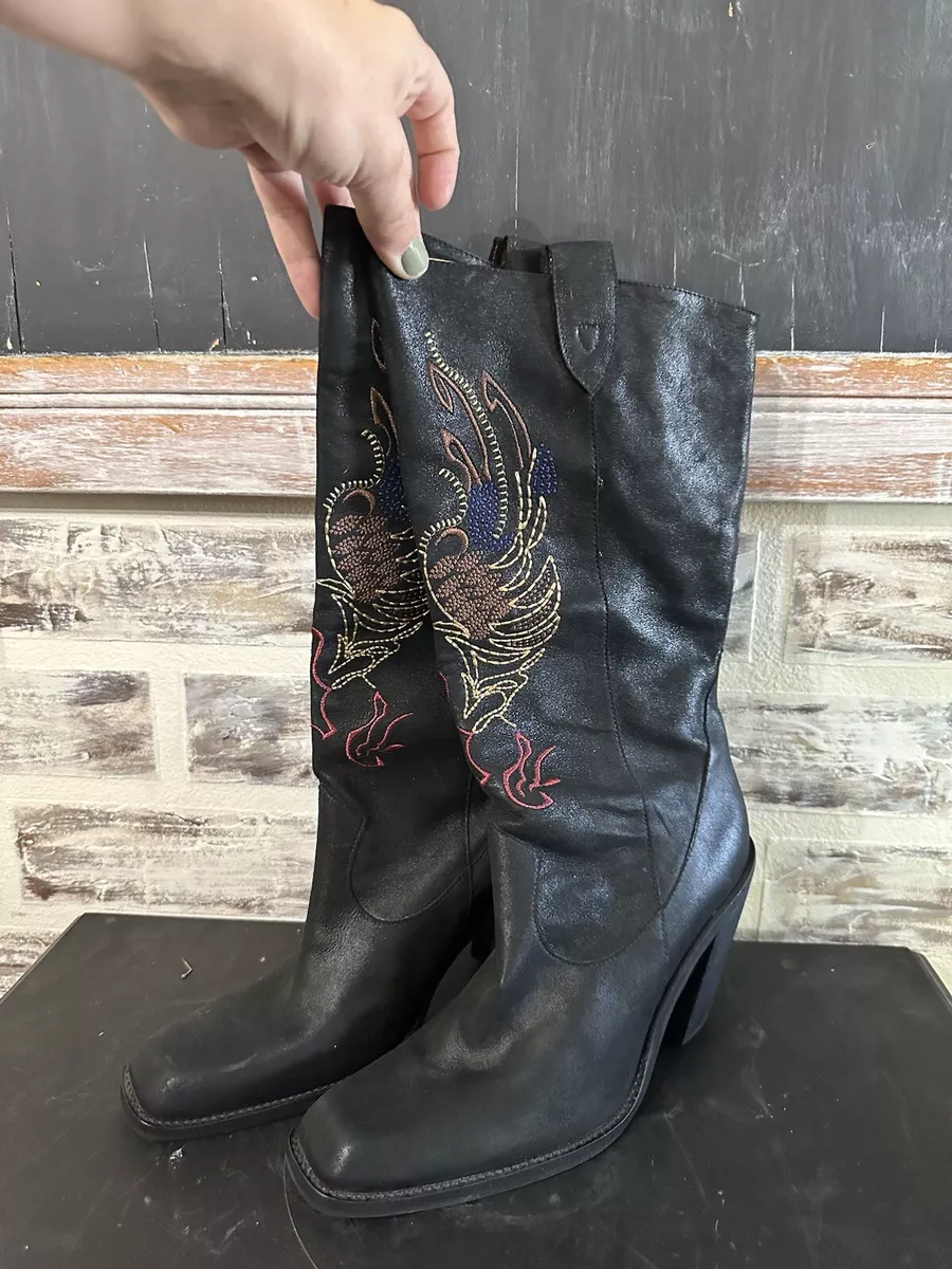 Gianni bini embroidered clearance boots