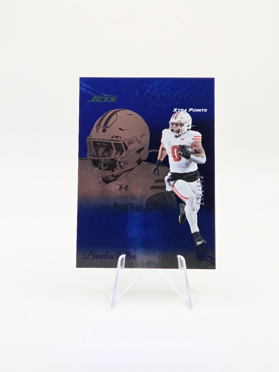 Braelon Allen 2024 Panini Prestige RC Xtra Points Blue SP /599 #365 Jets