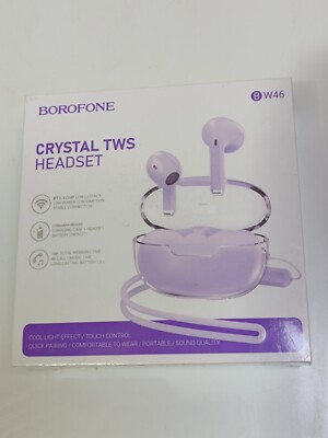Borofone BW46 Ice Flake  TWS Bluetooth 5.3 In-Ear Kopfhörer  Neu  Lila_0.1_5