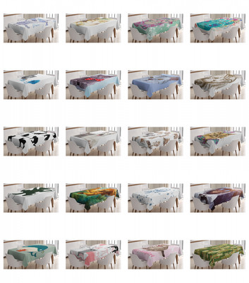 Ambesonne Cat Lover Tablecloth Table Cover for Dining Room Kitchen