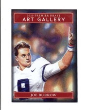 JOE BURROW 2020 SAGE PREMIER DRAFT #AG-35 ART GALLERY ROOKIE CARD RC BC8572