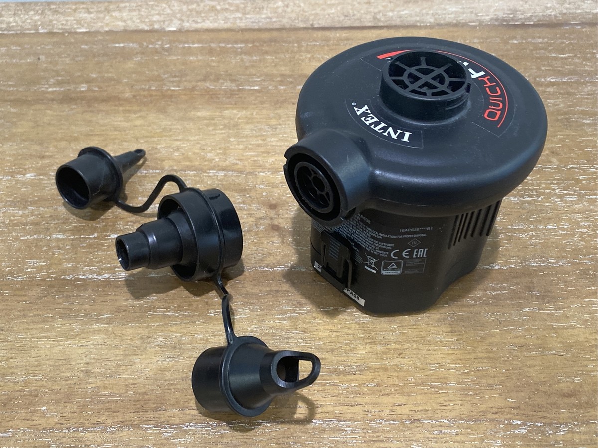 Intex Quick Fill O6C Battery Powered Camping Air Pump Model AP638 Nozzles  06C