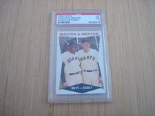 1960 Topps # 7 Master & Mentor PSA 7 NM Willie Mays, Bill Rigney