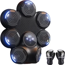 Jab and Hook Punch Music Boxing Machine with Boxing Gloves Work Out Equipment fo