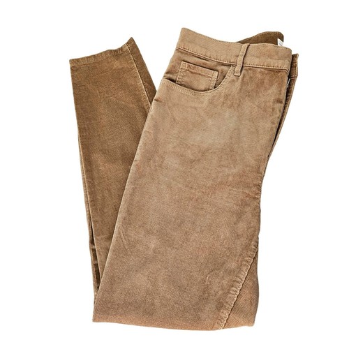 Loft High Rise Skinny Tan Cords Womens 31x29 Stretch Cotton Corduroy