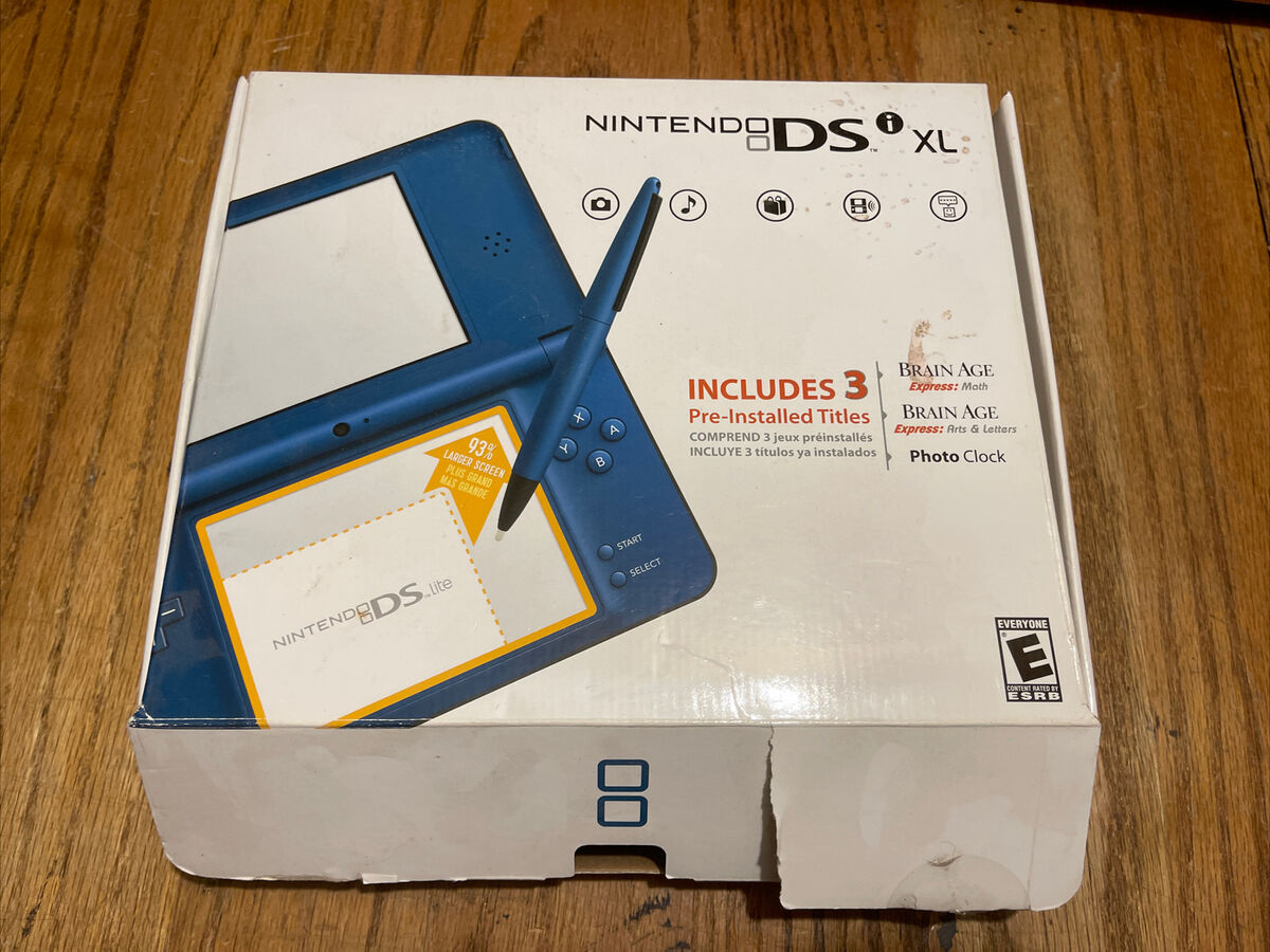 Genuine Original Nintendo DSi XL Blue Box ONLY - NO SYSTEM Genuine Original Nintendo DSi XL Blue Box ONLY - NO SYSTEM
