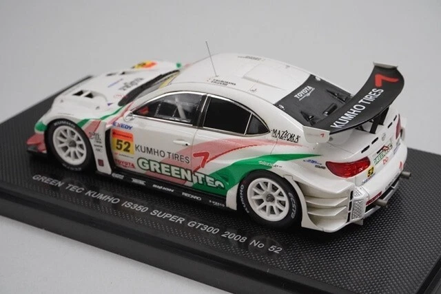 1:43 EBBRO 44066 Lexus Greentech Kumho IS350 Super GT300 2008 #52 model car - Image 2 of 4