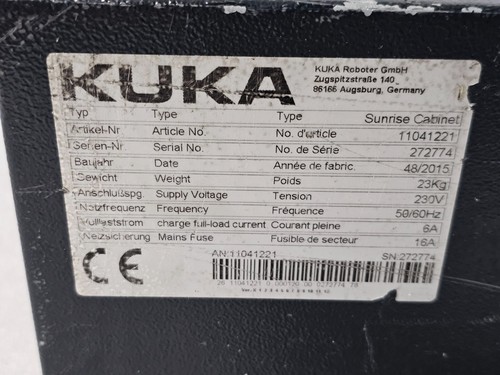 KUKA LBR iiwa 14 R820 Robot+ 11041221 Sunrise Cabinet Controller, Cables - Picture 24 of 24