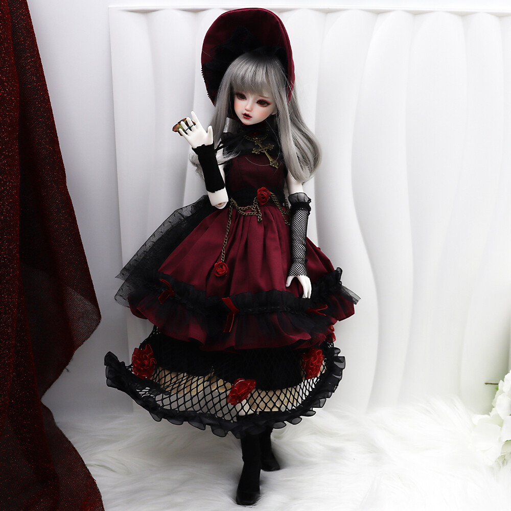1/4 BJD Doll Girl Resin SD Ball Jointed Doll Full Set Clothes