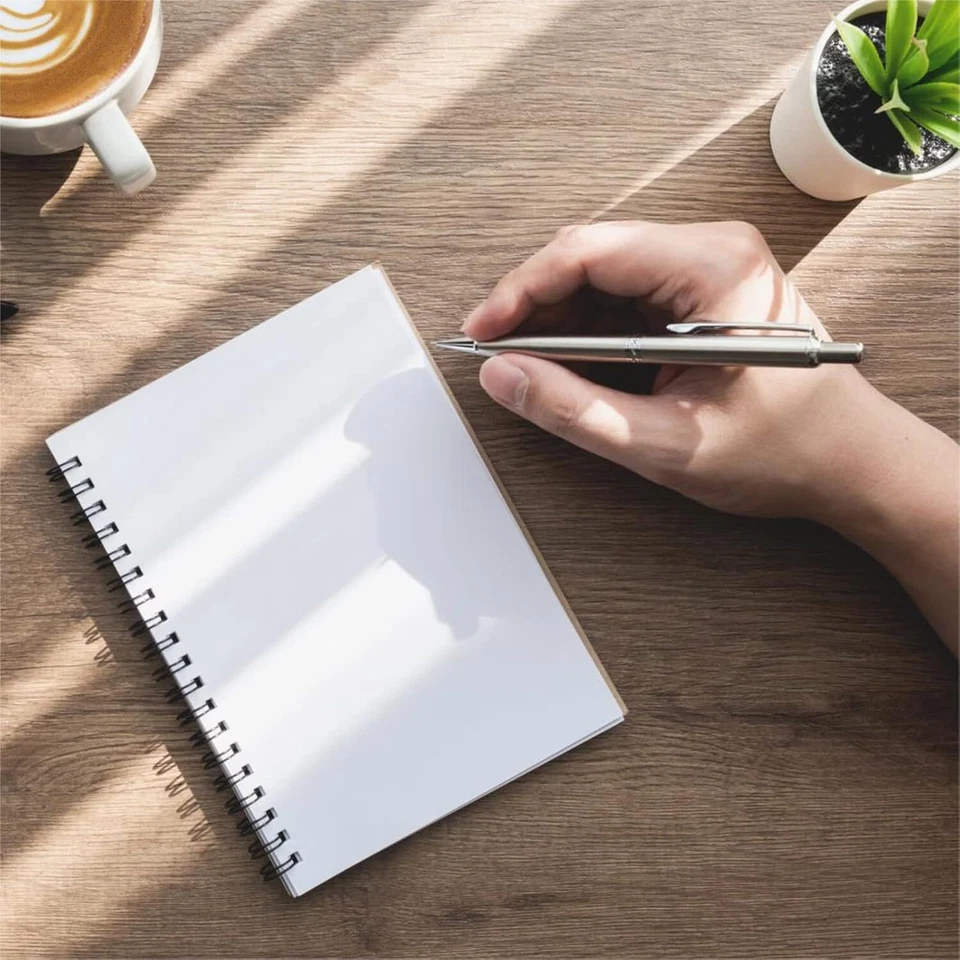 12 Pack Unlined Spiral Notebook A5 Blank Journal for Office School 60 Sheets - Image 4 of 4