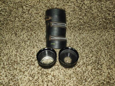 Vintage KOWA E&H TELE AND WIDE LENS FOR KOWA -E CAMERA Original Case