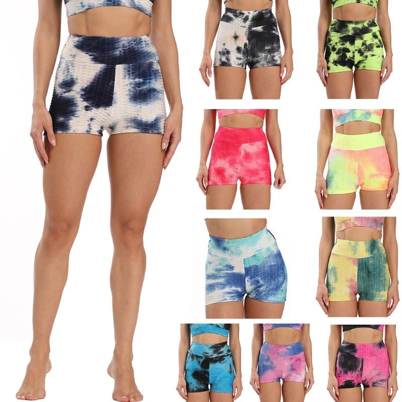 Tie up high waist scrunch shorts sales
