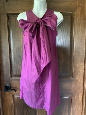 bb dakota purple dress BB Dakota Purple Dress Large Bow Accent Size Small