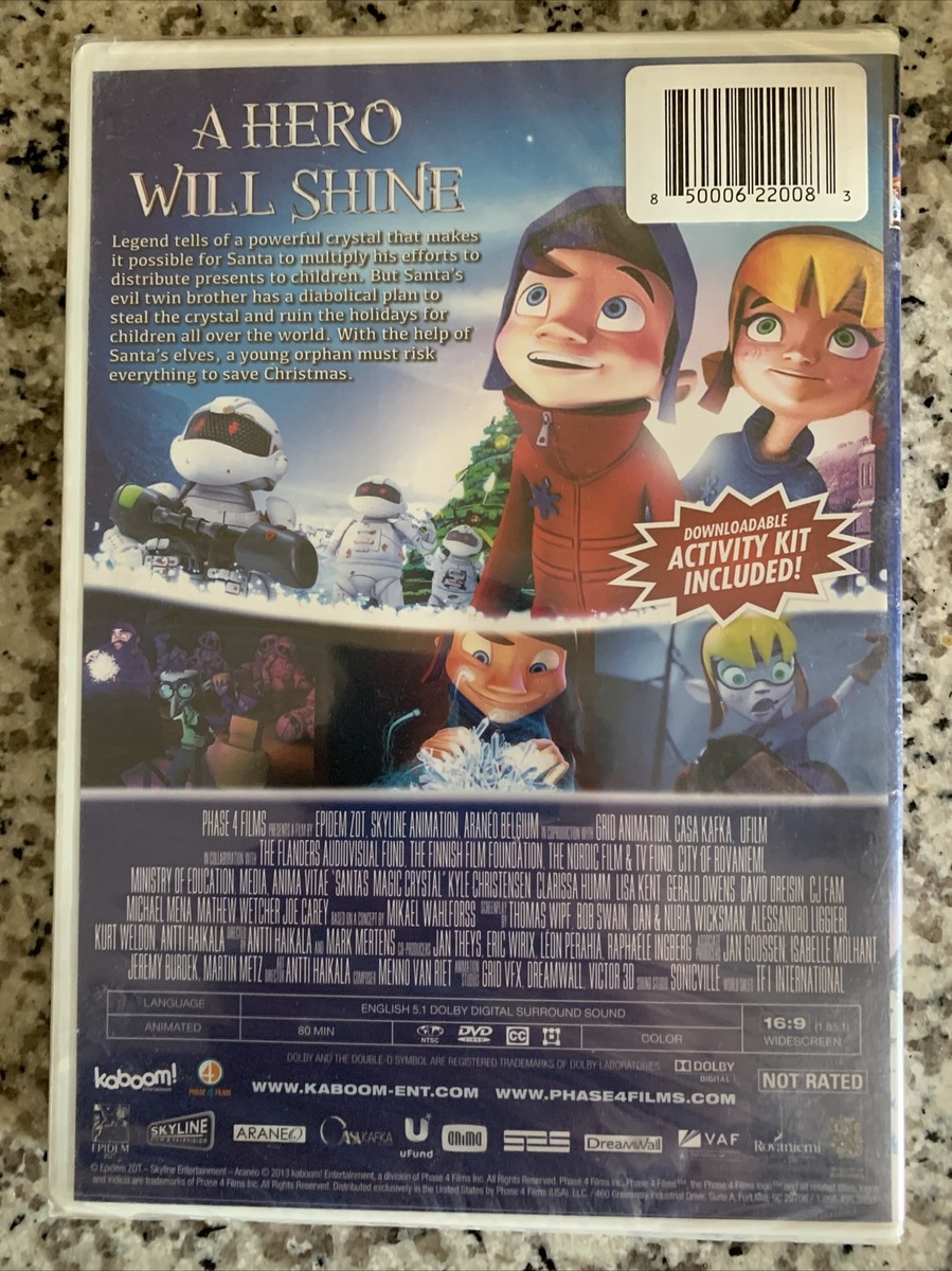 Santa's Magic Crystal DVD 2013 CGI Cartoon Movie Santa Claus