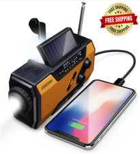 Radio port til con manivela solar de emergencia, radio NOAA meteorol gica para