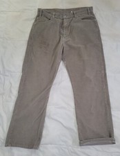 VTG Levis 505 Regular Straight Corduroy Pants Mens Size 36x34 Beige Casual