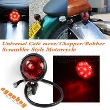 For Harley Bobber Chopper Cafe Racer Retro Style LED Rear Stop Brake Taillight 