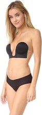 Fashion Forms Women's 237240 Backless Strapless U Plunge Bra Underwear Size B