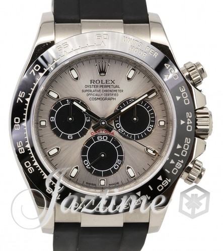 Rolex Cosmograph Daytona 116519LN Black Two-Piece Strap with Black