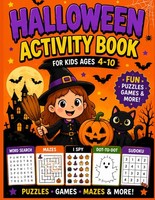 Halloween Malbuch FüR Kinder 4-10 Jahre, RäTsel, Sudokus, Suchspiele, Spaß