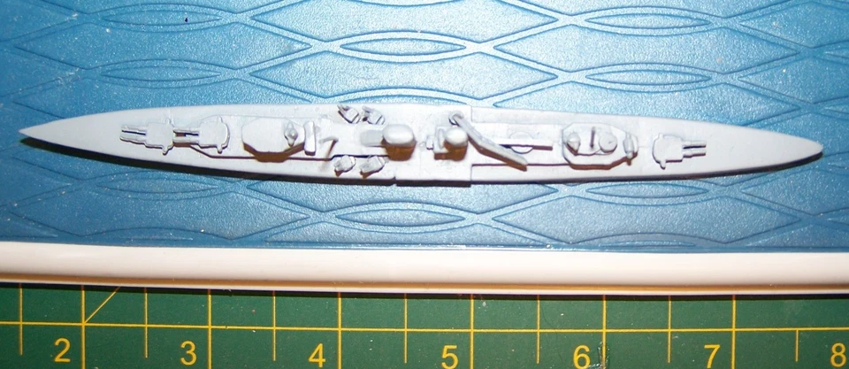 COMET AUTHENTICAST WWII BRITISH EXETER CLASS HEAVY CRUISER CA 1:1200 ORG BOX - Image 4 of 4