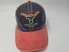 Houston Texas Legacy Mesh Trucker Snapback (Fits Small) Hat Cap Casual Blue Red
