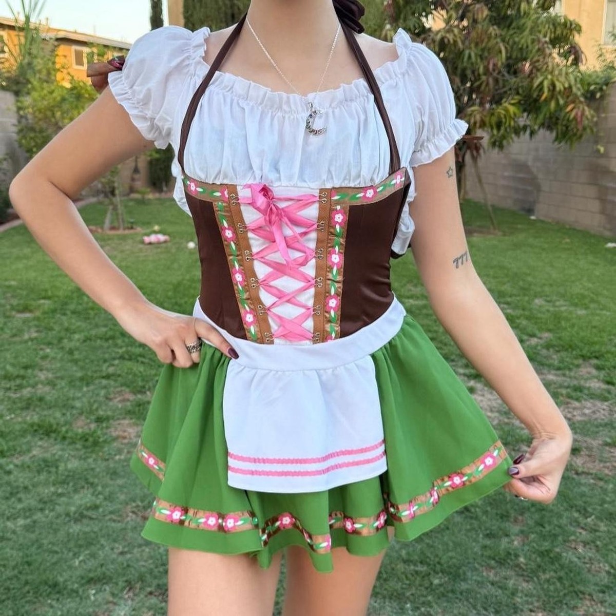 Oktoberfest Legs Avenue Women's Sexy Milkmaid Micro Mini Dress Corset  Halloween 714718507194| eBay
