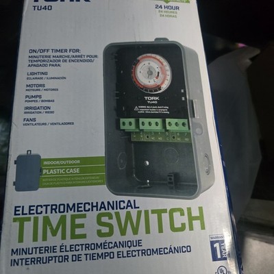 TORK TU40 Indoor/Outdoor 40-Amp Universal Multi-Volt  24-Hour  Appliance Timer