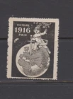 France/WWI/1916 "VICTORY, PEACE" propaganda/patriotic stamp/label